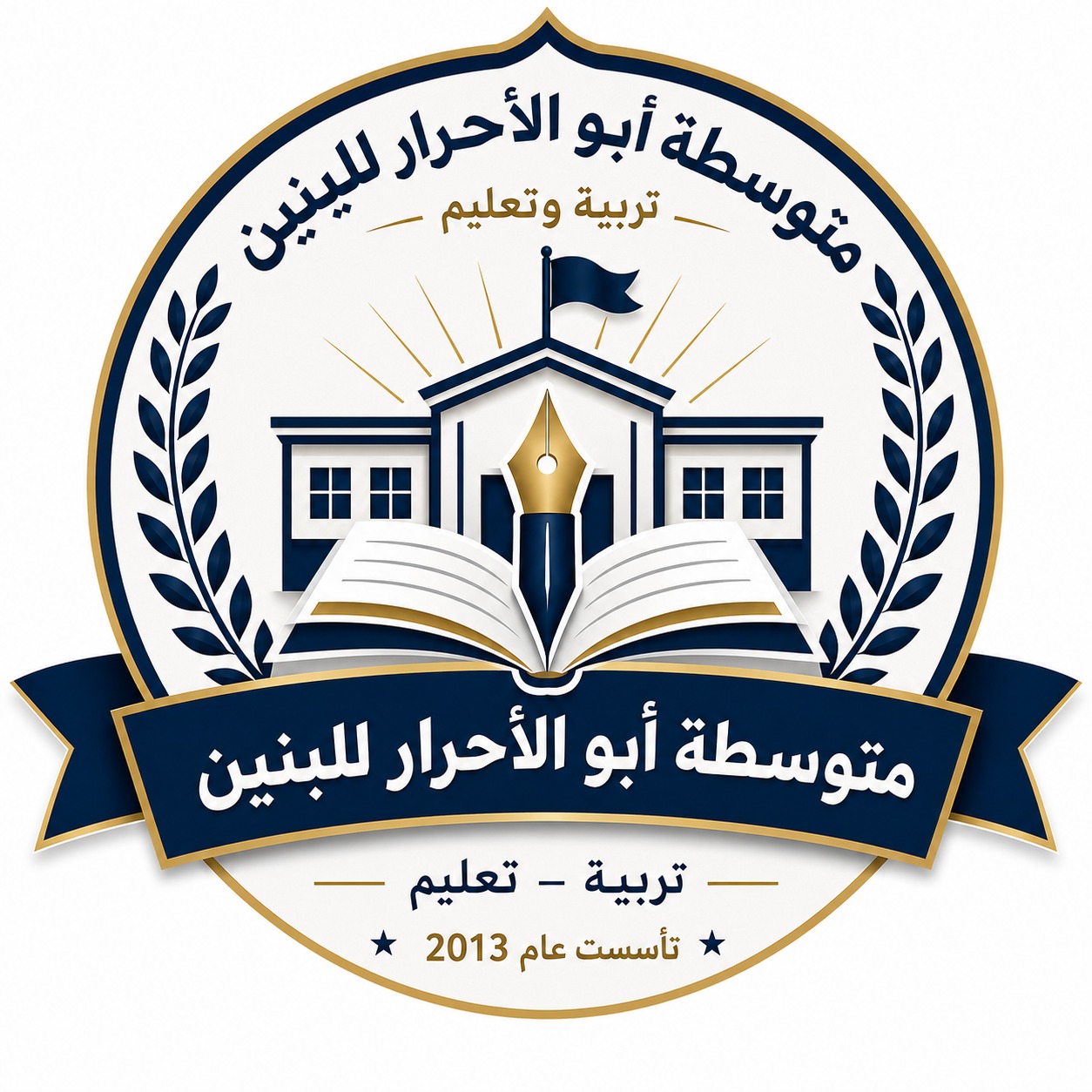 شعار متوسطة ابو الاحرار للبنين